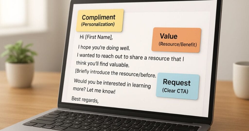 Annotated White-Hat Outreach Blueprint Personalized Email Template